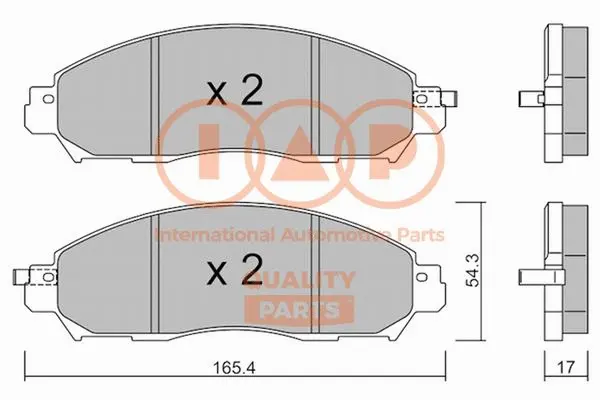 Brake Pad Set, disc brake (704-13140P)