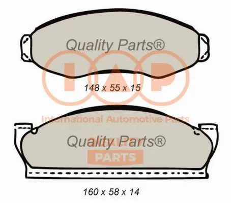 Brake Pad Set, disc brake (704-10021)