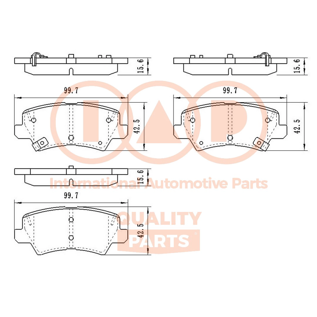 Brake Pad Set, disc brake (704-21095)