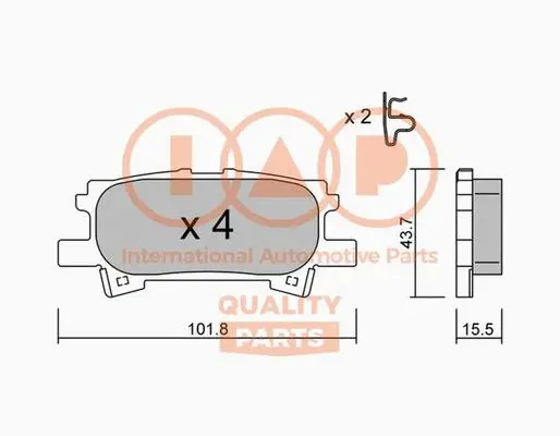 Brake Pad Set, disc brake (704-17133P)