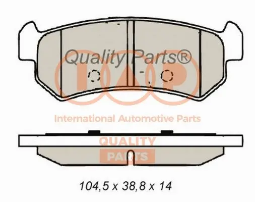 Brake Pad Set, disc brake (704-20035)