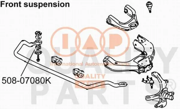 Mounting, stabiliser bar (508-07080K)