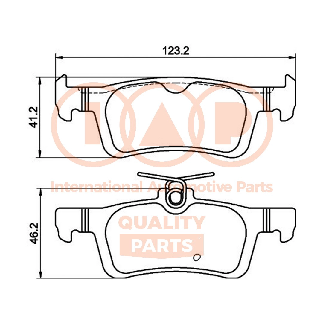 Brake Pad Set, disc brake (704-52031P)