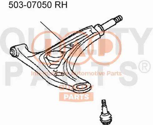 Control/Trailing Arm, wheel suspension (503-07050)