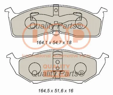 Brake Pad Set, disc brake (704-02070)