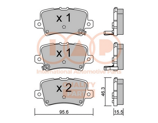 Brake Pad Set, disc brake (704-06029)