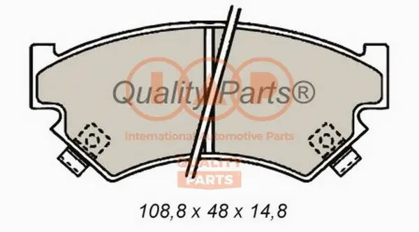 Brake Pad Set, disc brake (704-15011)