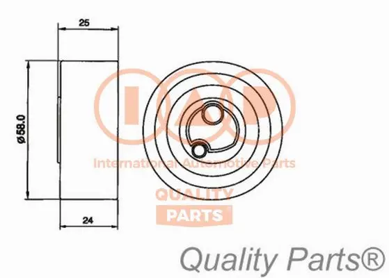 Tensioner Pulley, timing belt (127-16030)