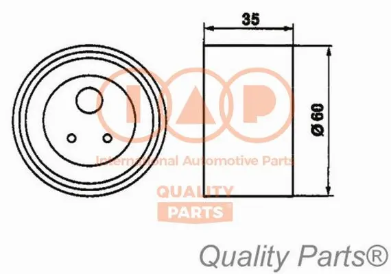 Tensioner Pulley, timing belt (127-21088)