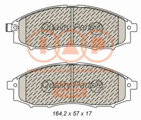 Brake Pad Set, disc brake (704-13044)