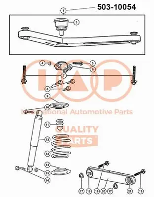 Control/Trailing Arm, wheel suspension