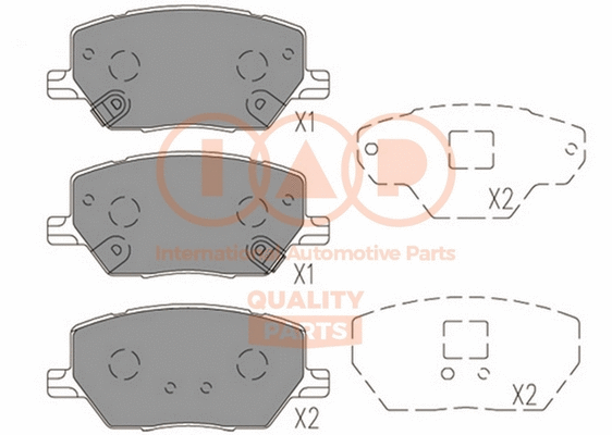 Brake Pad Set, disc brake (704-10080)