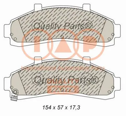 Brake Pad Set, disc brake (704-11071)