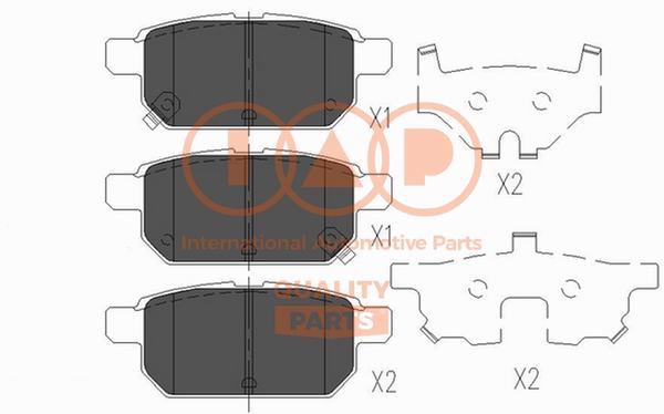 Brake Pad Set, disc brake (704-16102X)