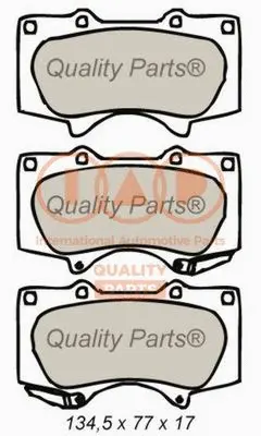 Brake Pad Set, disc brake (704-17053)
