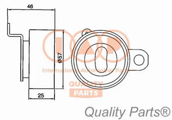 Tensioner Pulley, timing belt (127-17080)