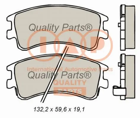Brake Pad Set, disc brake (704-11057)