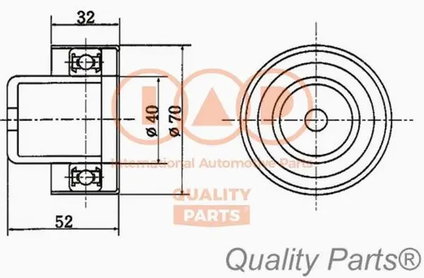 Tensioner Pulley, timing belt (127-21052)