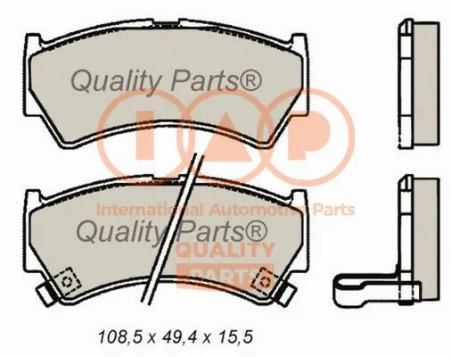 Brake Pad Set, disc brake (704-16091)
