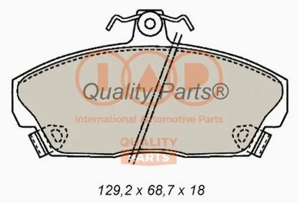 Brake Pad Set, disc brake (704-14070P)