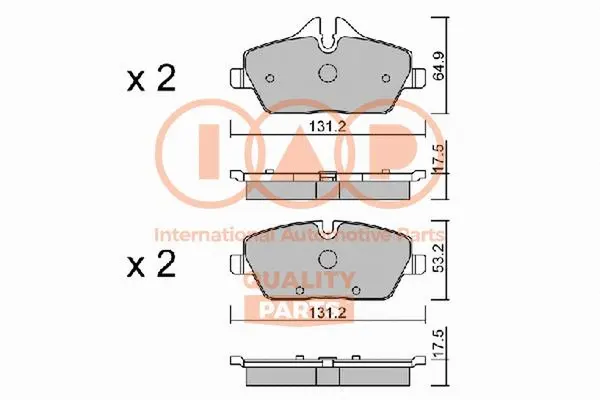 Brake Pad Set, disc brake (704-51000P)