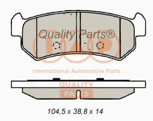 Brake Pad Set, disc brake (704-20035G)