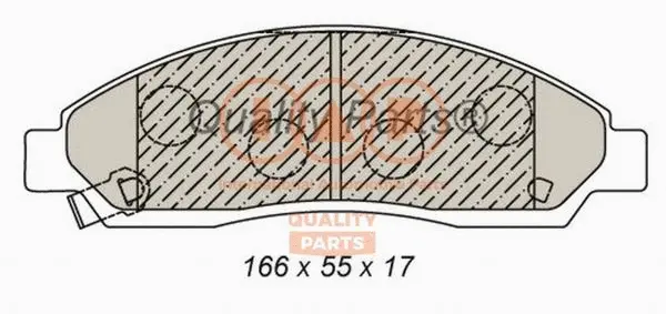Brake Pad Set, disc brake (704-09022)