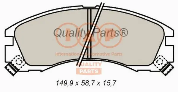 Brake Pad Set, disc brake (704-12021)