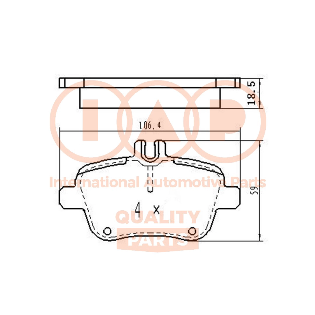 Brake Pad Set, disc brake (704-13130)