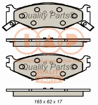 Brake Pad Set, disc brake (704-02011)