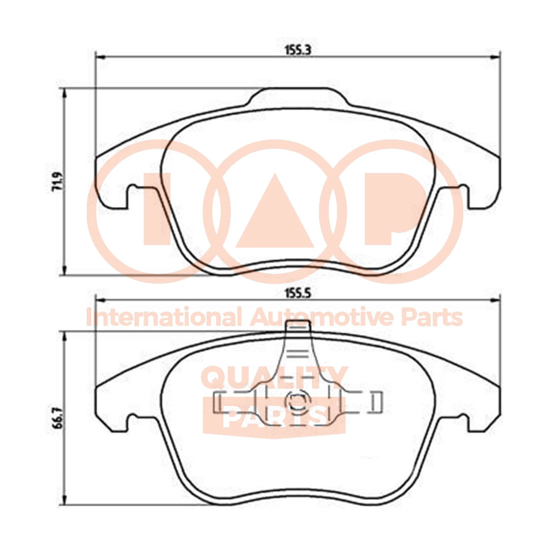 Brake Pad Set, disc brake (704-52021P)