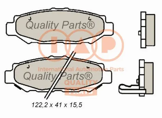 Brake Pad Set, disc brake (704-17111)
