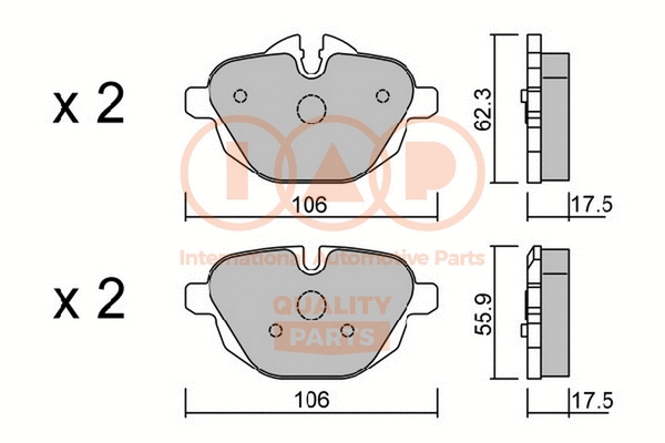 Brake Pad Set, disc brake (704-51131P)