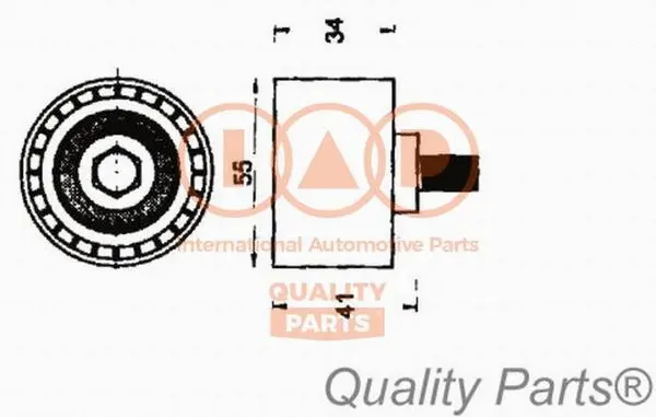 Tensioner Pulley, timing belt (127-21056)