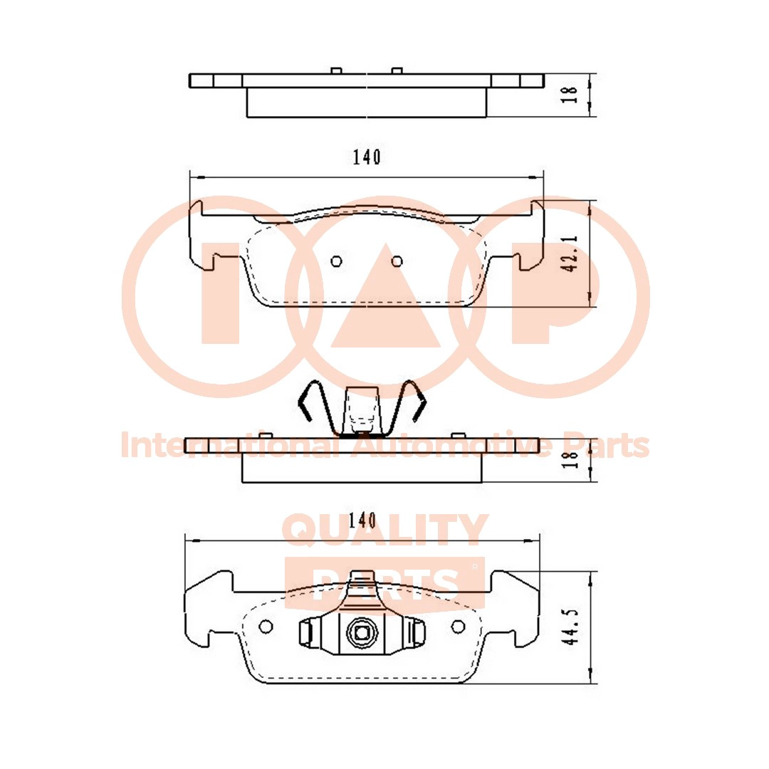 Brake Pad Set, disc brake (704-29020)