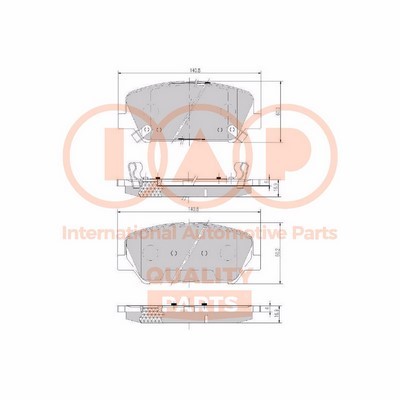 Brake Pad Set, disc brake (704-07101X)