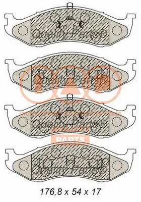 Brake Pad Set, disc brake (704-10040)