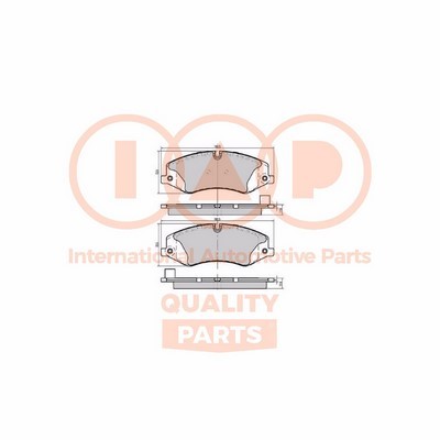 Brake Pad Set, disc brake (704-14080X)