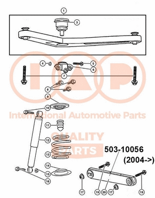 Control/Trailing Arm, wheel suspension