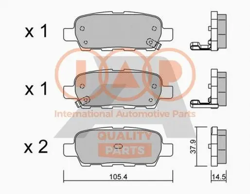Brake Pad Set, disc brake (704-13101P)