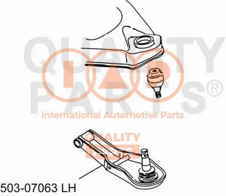 Control/Trailing Arm, wheel suspension (503-07063)