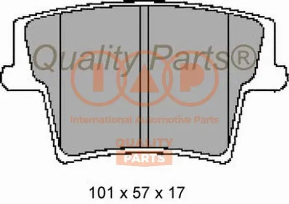 Brake Pad Set, disc brake (704-02073)