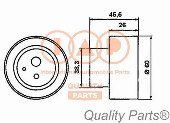 Tensioner Pulley, timing belt (127-21051)