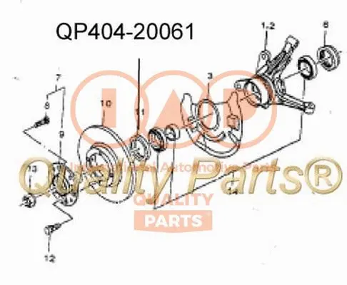 Shaft Seal, wheel hub (404-20061)