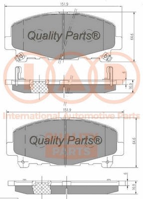 Brake Pad Set, disc brake (704-06045)