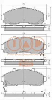 Brake Pad Set, disc brake (704-21079)