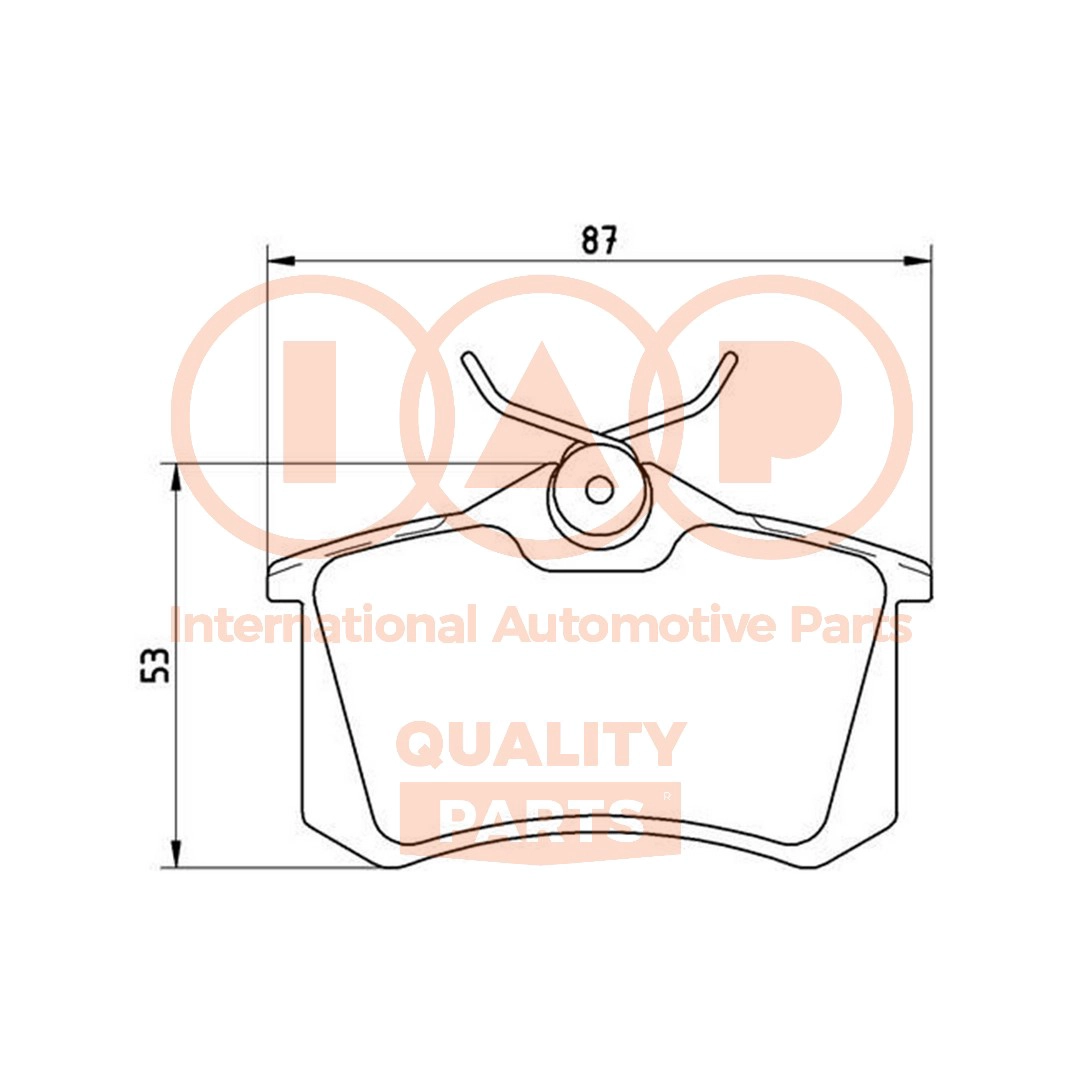 Brake Pad Set, disc brake (704-50043)