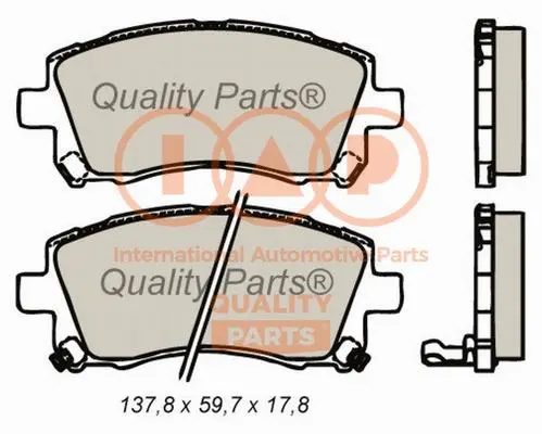 Brake Pad Set, disc brake (704-15050)
