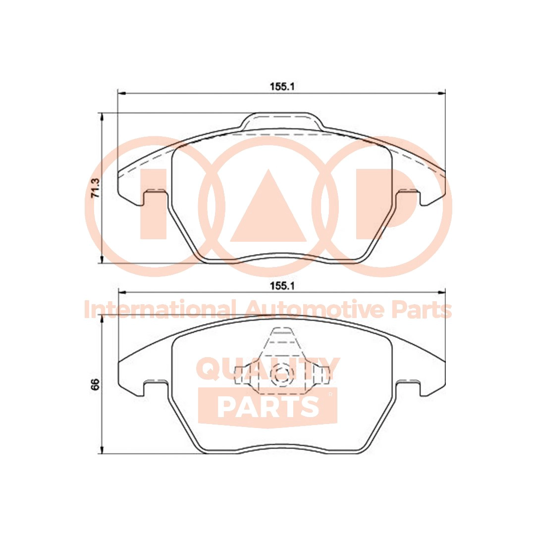 Brake Pad Set, disc brake (704-50042)