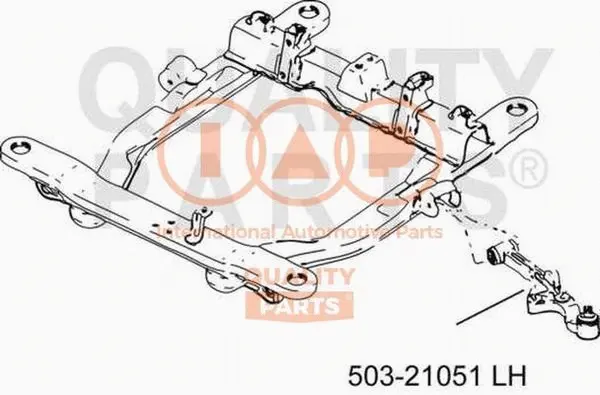Control/Trailing Arm, wheel suspension (503-21051)